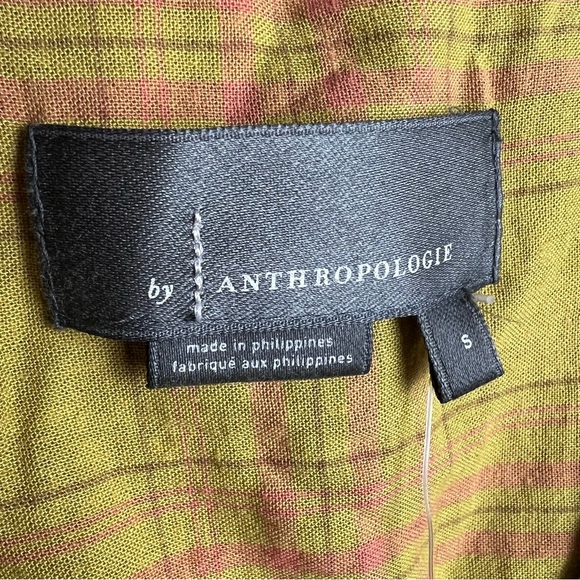 NWT Anthropologie Melody Velvet Tunic Dress Chartreuse Size S - Picture 11 of 16